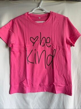 Kids Pink 'Be Kind' Graphic Tee